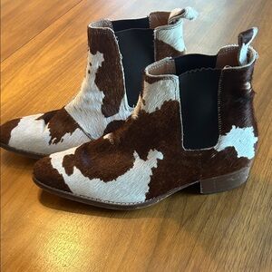 Cowhide Ankle Boots